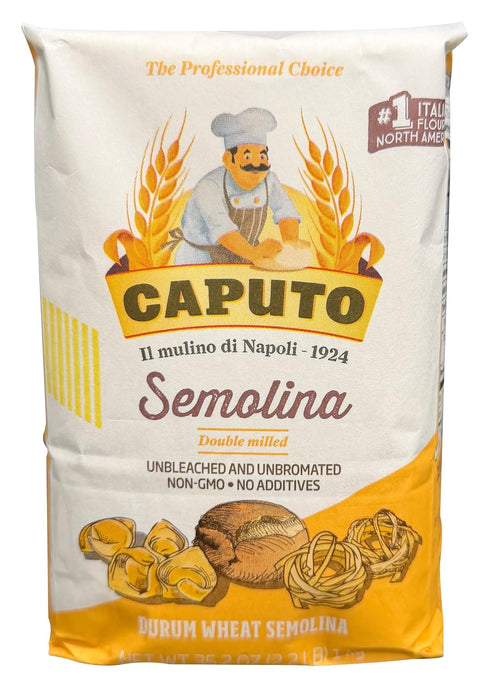 Antimo Caputo 2.2 LB (Pack 4) 8.8 LB) Semolina Flour Bag of - Semola di Grano Duro, Italian All Natural Flour for Fresh