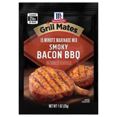 McCormick Grill Mates Smoky Bacon BBQ Marinade Mix, 1 oz