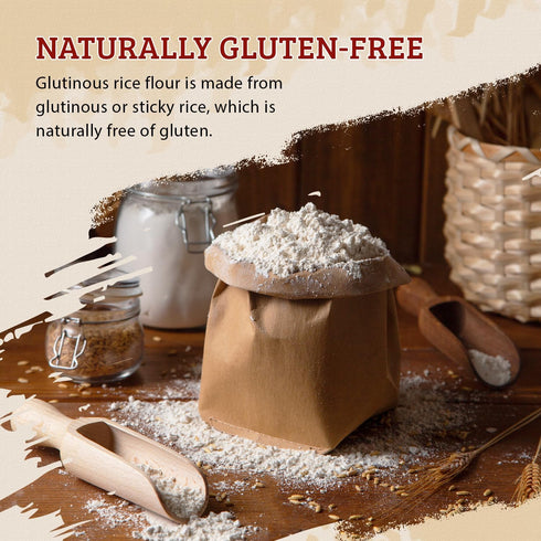 52USA 16 1 (Pack 1), Glutinous Rice Flour Ounce (Basic), Pound of Rice Flour for Baking or Cooking, Product