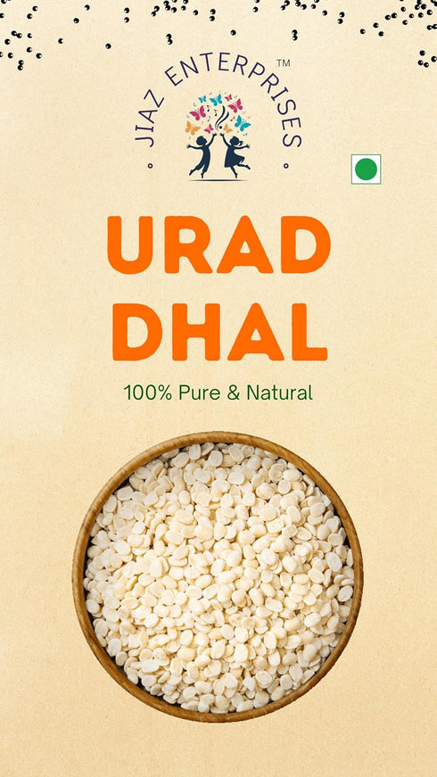 17.6oz (500g) Jiaz Enterprises Urid/Urad Dal (Whole) Indian Lentils ~ All Natural | Indian Origin