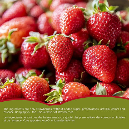 SIJIYUNLI 100g/3.52oz -Freeze dried strawberries Whole strawberry,Non fried|Low calorie|Vegan.Leisure snacks for Binge
