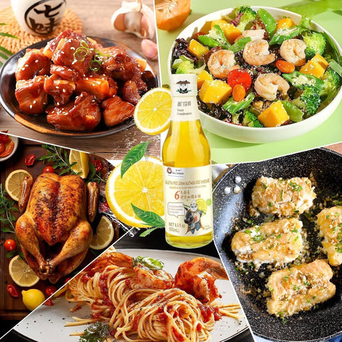 Sauce Grandmaster Glutinous Rice Lemon Balsamic Vinegar - Double Freshness of Natural Lemon & Smooth Vinegar, Naturally