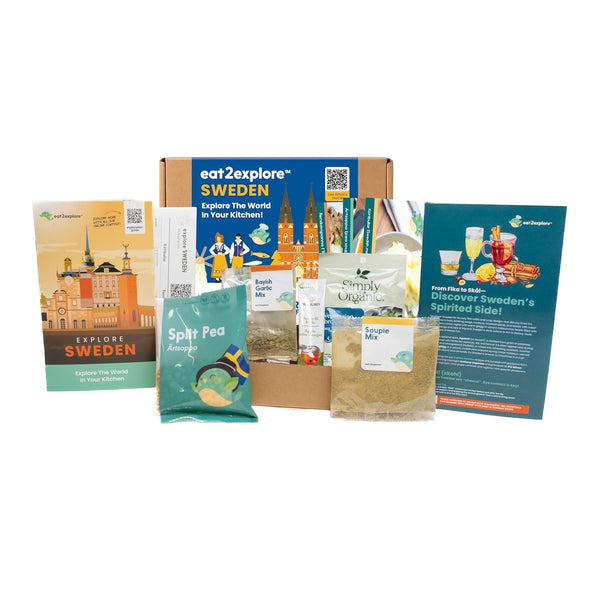 eat2explore Global Cooking Kit - Authentic Recipes, Essential Spices, Cultural Fun &