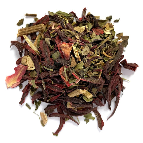 1/4 lb Citrus Mint Tea with Hibiscus, by Herb Co, Caffeine Free Herbal Blend with Peppermint & Stevia