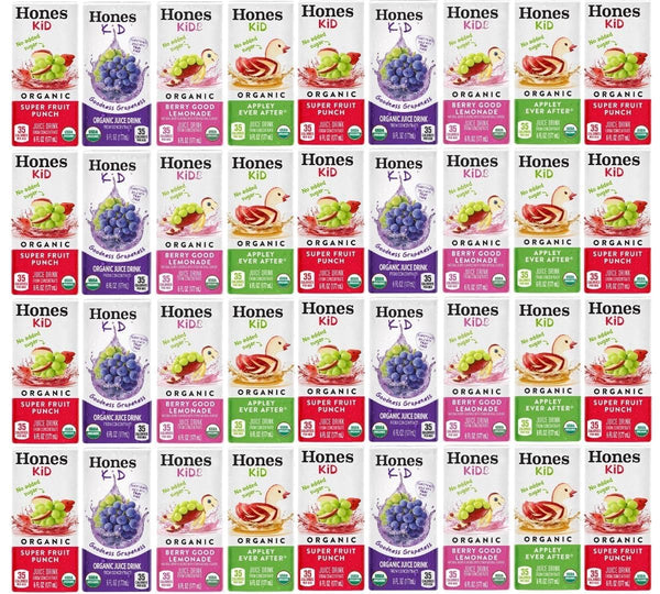 Generic Honest Kid Premium Organic Juice Drink Variety Pack, 6 Fl Oz Boxes,