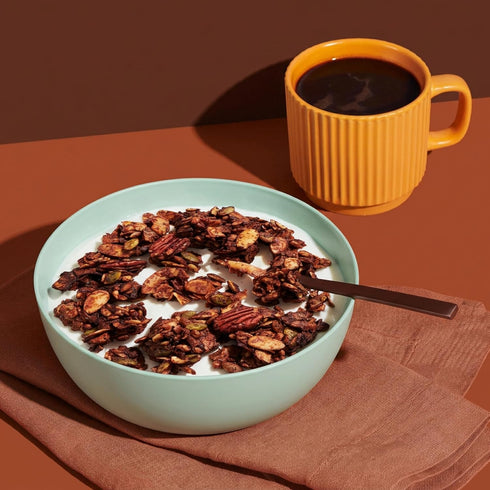 8 oz. 3 Count NuTrail Nut Granola Cereal, Dark Chocolate, No Sugar Added, Keto, Low Carb, Gluten Free, Grain Free