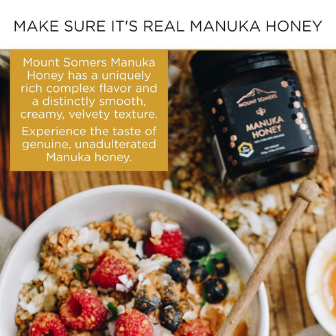 Mount Somers Premium Manuka Honey MGO 263+ / UMF 10+, 100% Pure Non GMO New Zealand Honey, 8.8oz