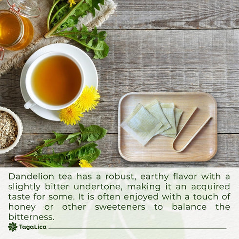 135 100% Tagalica, Premium Dandelion Root Tea Bags, Natural & Pure from Dandelion Root, Eco-Conscious Tea Bags, Herbal
