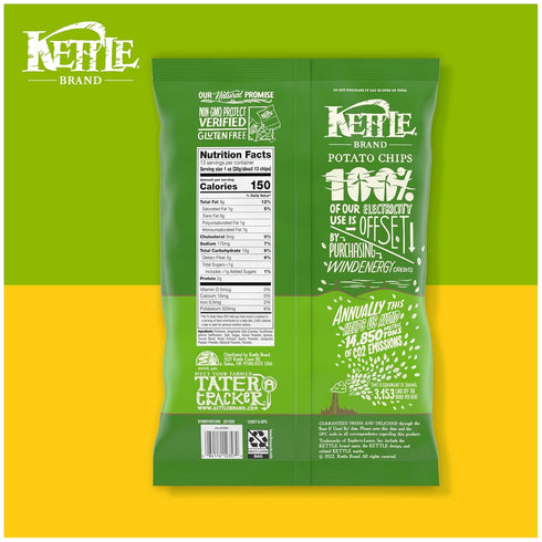 13 Oz Kettle Brand Potato Chips, Jalapeno Kettle Chips, Party Size
