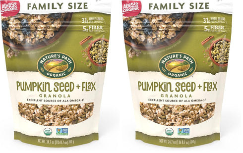 Nature's Path Organic Pumpkin Seed + Flax Granola, 24.7 Ounce, Non GMO