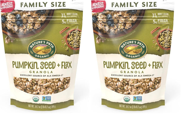 Nature's Path Organic Pumpkin Seed + Flax Granola, 24.7 Ounce, Non GMO