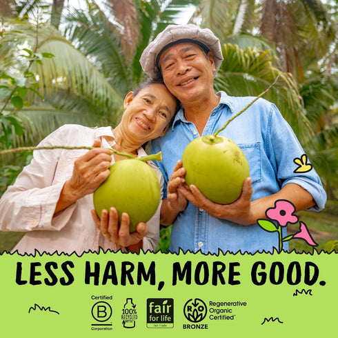 Harmless 10 Oz, 12 Pack Harvest Organic Coconut Water Fl Original Coconut Water No Sugar Added, No Added Flavor Only