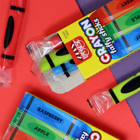 24 3 Taffy Candy in Crayon Boxes - Unique Candy for Party Favors for Kids Novelty Candy, Goodie Bag Stuffers - Taffy