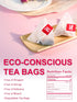 50 Count TeeLux Hibiscus Tea Bags, Natural Hibiscus Flowers Herbal Tea, Caffeine Free, Refreshing Tart Flavor, Hot