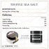 Caravel Gourmet Black Truffle Salt, 4oz Jar Truffle Seasoning and Finishing Salt