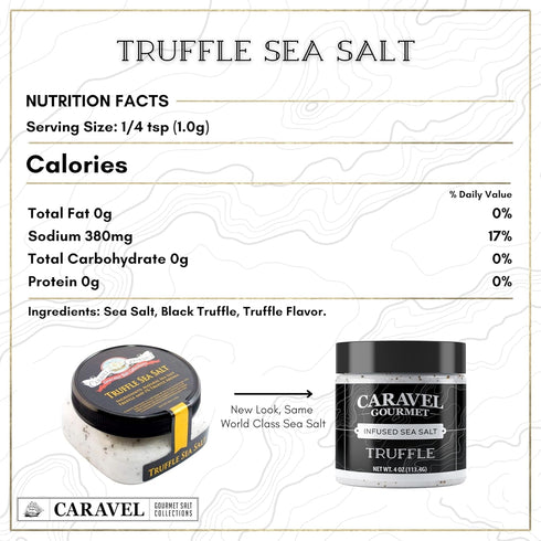 4 oz 3-Pack Truffle Sea Salt - Jar