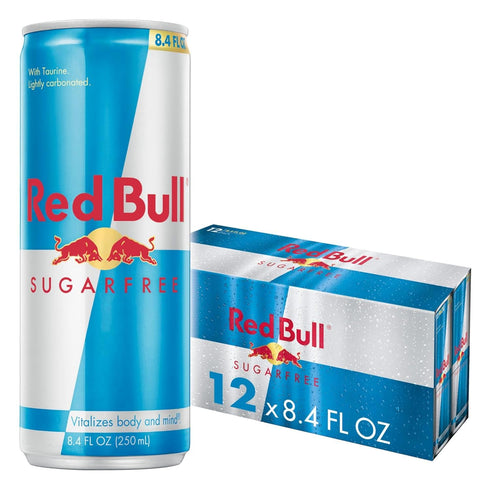 Red Bull Sugar Free Energy Drink with 80mg Caffeine plus Taurine &
