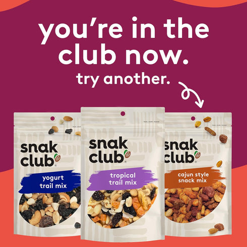 Pack, 6 Pack Snak Club Trail Mix Variety Protein Snacks, Includes Energizer Trail Mix, Sweet and Salty, and Peanut