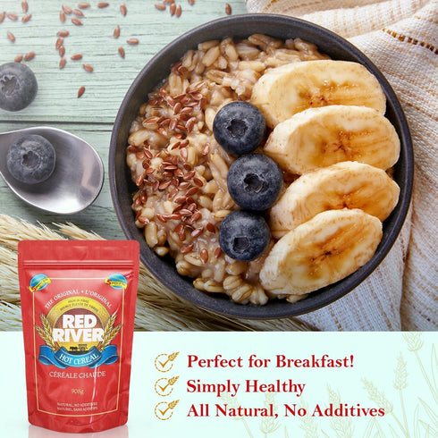 (2lbs 908g) (1-Pack) Red River Cereal - Cracked Wheat Hot Cereal / Made in Canada at Arva Flour Mills - All Natural