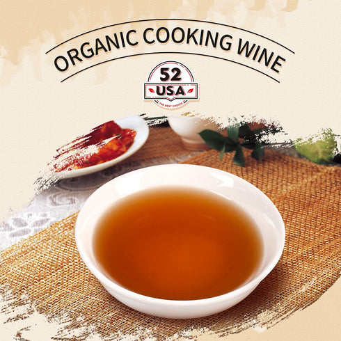 52USA 16.2oz(480ml), Organic Shaoxing Rice Cooking Wine Chinese Asian Cooking Wine, Shao Hsing Rice Wine, Shaoxing Rice