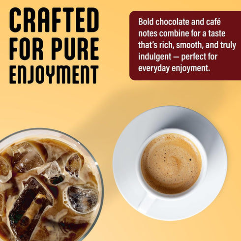 10 Oz Blentte - Organic Mocha Drink Mix - Latte, Cappuccino, Frappe, Hot Chocolate & Coffee Blend - For Instant Smooth