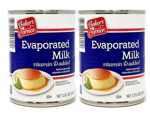 Baker's Corner Evaporated Milk with Vitamin D Added Canned Milk - 2