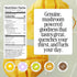 (12 Pack) Sparkling Adaptogen Drink with Lions Mane, Cordyceps, Reishi & Chaga Mushrooms + Electrolytes l No Sugar