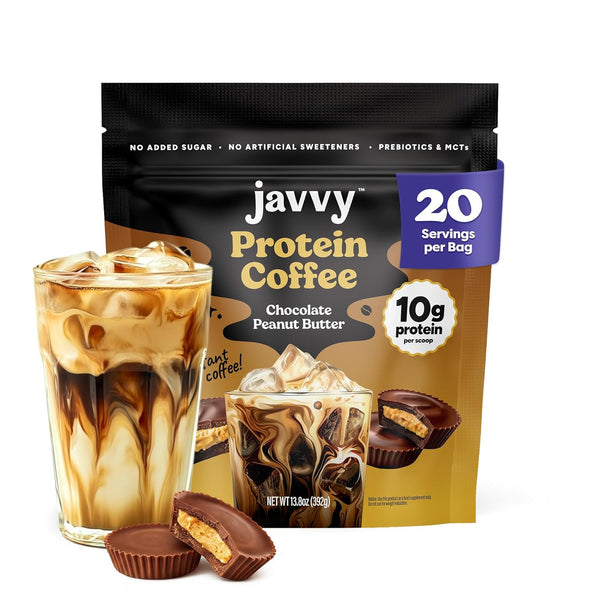 Chocolate Peanut Butter Protein Iced Coffee - Premium Whey Protein & Instant