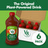 V8 100% 64 (Pack 6) Original Vegetable Juice, Vegetable Blend with Tomato Juice, Ounce Bottle