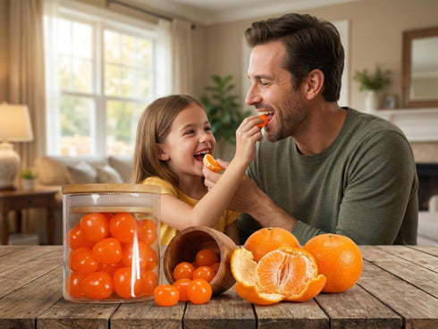 Smarty Stop 5 (Pack 1)) Fruit Sours Chewy Candy Balls, Bite-Size AND Resealable Bag (Orange, Pound