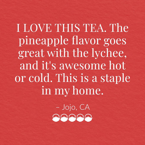 36-Count The Republic of Tea, Pineapple Lychee Hibiscus