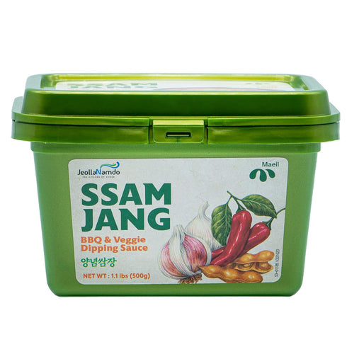 Mild Ssamjang Seasoning Sauce by JRND Foods - 500g, Spicy Savory Jang Sauce for Dipping