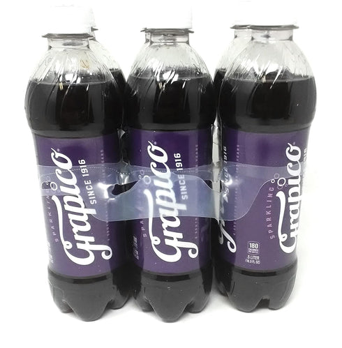 Grapico Sparkling soda 6 pack of 16.9oz Bottles