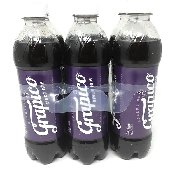 Grapico Sparkling soda 6 pack of 16.9oz Bottles