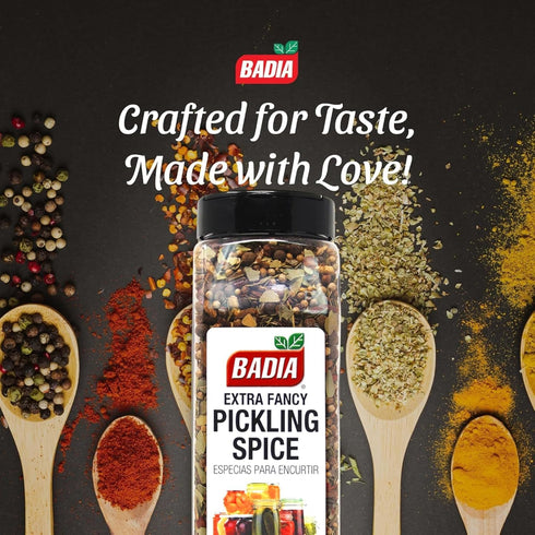13 oz Badia Extra Fancy Pickling Spice Mix, - Blend of Premium Spices for Pickling Vegetables, Brines & Marinades
