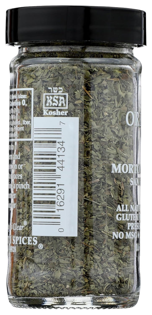 Bassett 0.6 oz Morton & Oregano, Non-GMO, Salt-Free, Aromatic Herb for Pasta, Pizza & Mediterranean Cuisine