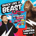 Pack (6 Pack) 0.9 oz 10g 100% 6 Count Jack Link's x MrBeast Beef Jerky, Original & Teriyaki Beef Jerky Variety - Bags