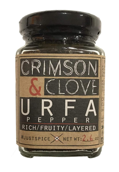 Set Salt & Peppers Gift by Crimson and Clove - Includes Aleppo Pepper, Urfa Biber Pepper, Black Hawaiian Salt & Pink