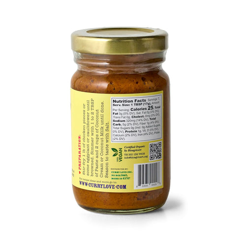 Organic Yellow Thai Curry Paste, Authentic & Premium Made in Thailand | 1 x 4.23 Ounce Jar
