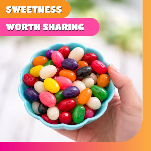 2 Pack Jelly Beans - Pound - Chewy Candy - Assorted Fruit & Licorice Flavors - Jelly Beans Bulk for Buffets, Snacking