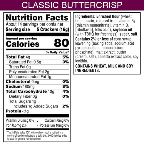 (6 Toasteds Crackers, Party Snacks, Lunch Snacks, Classic Buttercrisp Boxes)