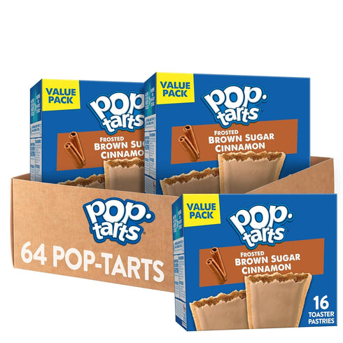 Pop-Tarts Toaster Pastries, Breakfast Foods, Kids Snacks, Value Pack, Frosted Brown Sugar