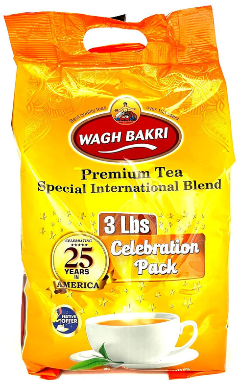 Wagh Bakri Premium Black Tea, Special International Blend, 3 lb (Pack of