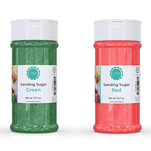 OCreme Sanding Sugar for Cookie Decorating Eye-Catching Christmas-Kit Sugar Crystals for Unique