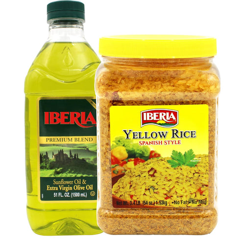 Iberia Sunflower & Extra Virgin Olive Oil 51 oz + Iberia Yellow