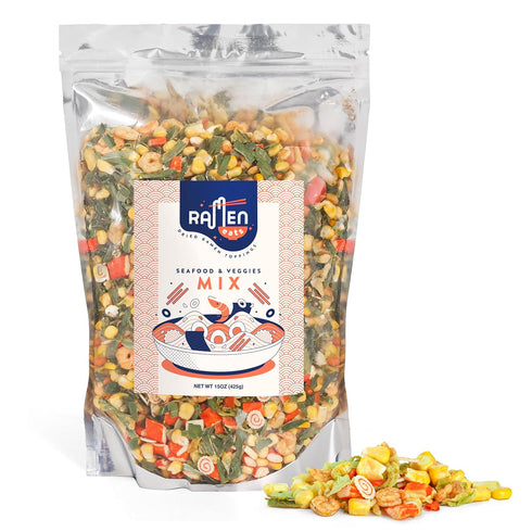Ramen Eats Classic Seafood Mix with Dried Vegetables for Noodles (15oz Seafood