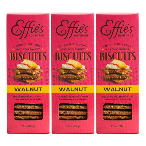 Effie's Homemade Biscuits - Walnut - 3 Pack