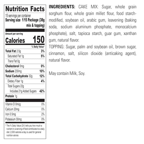 Pack, 1 1 1 1 (4 Krusteaz Gluten Free Baking Mix Variety Cinnamon Swirl Cake Mix, Double Chocolate Brownie Mix, Wild