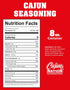 8 oz Cajun Nation Low Sodium Cajun Seasoning Gluten Free, No MSG Louisiana Cajun Spice- Cajun Seasoning for Turkey
