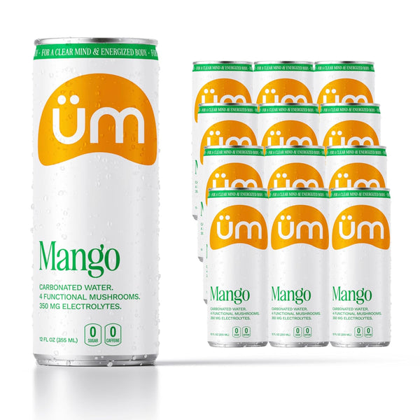 Sparkling Adaptogen Drink with Lions Mane, Cordyceps, Reishi & Chaga Mushrooms +
